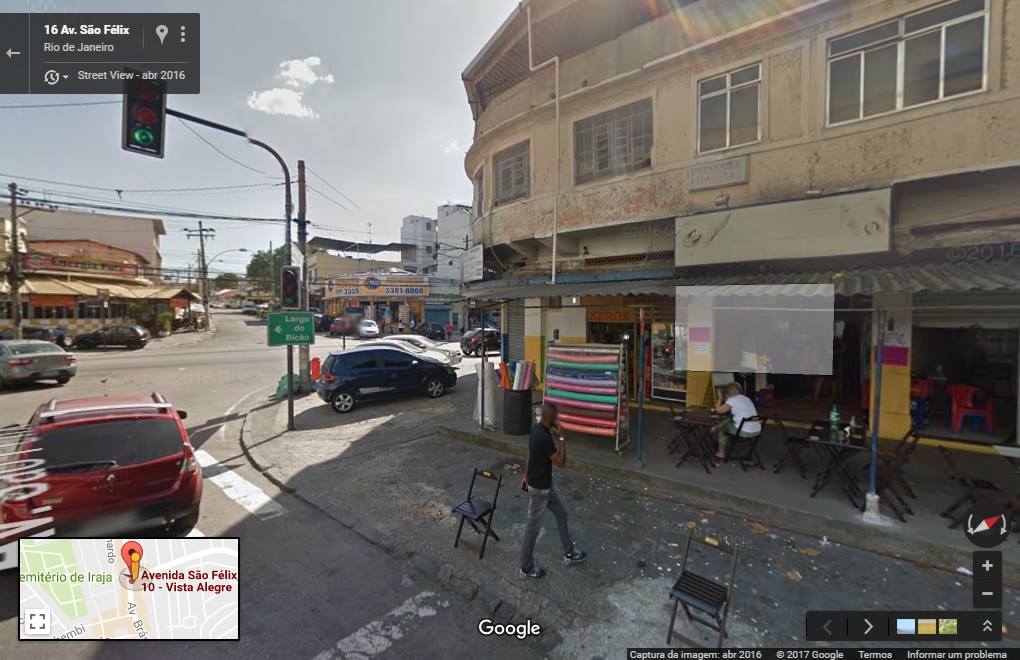 Esquina da Av. Brás de Pina com a São Félix, em Vista Alegre